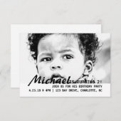 Invitation - 2 ans ! (Devant / Derrière)