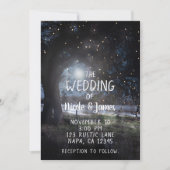 Invitation 2 Arbres Rustiques Lumières du Soir Crépuscule Cou (Devant)