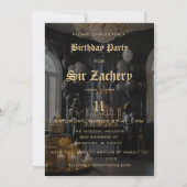 Invitation *~* 2 Chevaliers AP88 Château Moyen Thème Annivers (Dos)