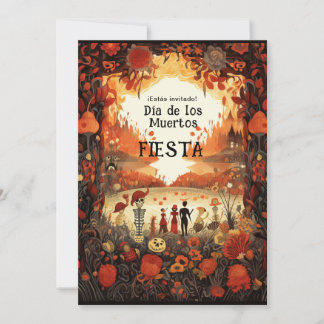 Invitation 💀 🎉 2 côtés Día de Muertos