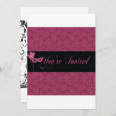 Invitation 2 de boule de mascarade (Devant / Derrière)