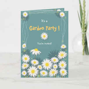 Invitation 2 de fête d'anniversaire de jardin de