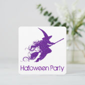 Invitation 2 de partie de Halloween de silhouette (Debout devant)