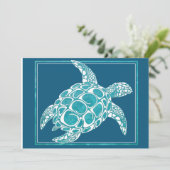 Invitation 2 de tortue de mer d'Aqua (Debout devant)