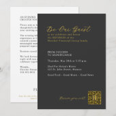 Invitation 2 | Dîner d'adieu FFG sombre (Devant / Derrière)