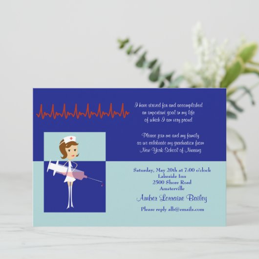 Invitation #2 d'obtention du diplôme d'école (Debout devant)