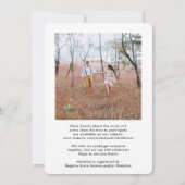 Invitation 2 Fête des mariées De Distances Sociales Conduite (Dos)