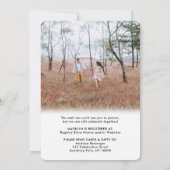 Invitation 2 Fête des mariées d'interurbain virtuel de script (Dos)