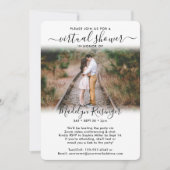 Invitation 2 Fête des mariées d'interurbain virtuel de script (Devant)