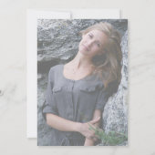 Invitation 2 Fête des mariées photo recto verso Mariage Faux (Dos)