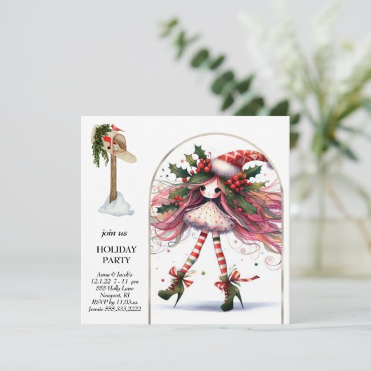 Invitation *~* 2 Imaginaire jolie femme douce Elf (Debout devant)