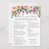 Invitation 2 Jeux Rose Gold Fête de l'mariée Game 5x7 (Devant)