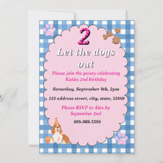 Invitation 2 laissez les chiens sortir