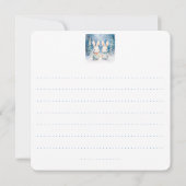 Invitation 2 lapins de Noël (Dos)