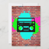 Invitation 2 Legit Deux Quit Graffiti frais 90s Style Anniver (Dos)