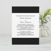 Invitation 2 Modèle d'invitation de mariage (Debout devant)