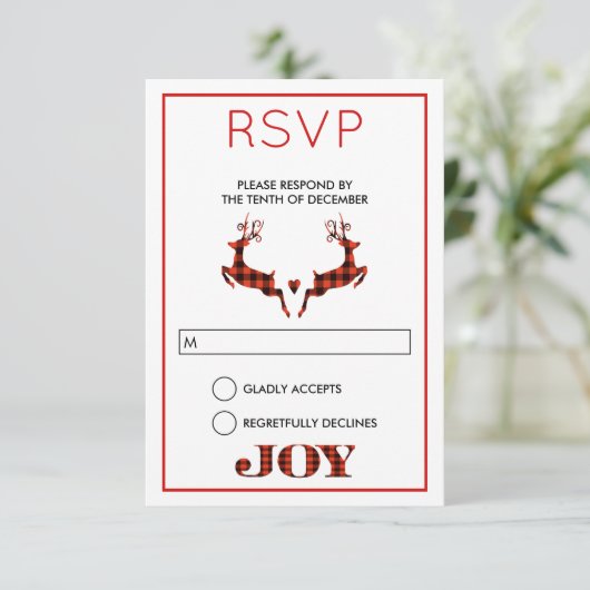 Invitation 2 Noëls saut RSVP (Debout devant)