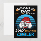 Invitation 2 Papa Beagle Papa Glacière (Devant / Derrière)