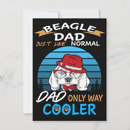 Invitation 2 Papa Beagle Papa Glacière (Devant)