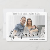 Invitation 2 Parrains et Marraines de Photo Proposition Moder (Devant)