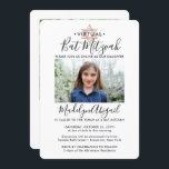 Invitation 2 Photo Bat mitzvah virtuel Moderne Rose Rose Or<br><div class="desc">Que vos amis et votre famille pratiquent la distanciation sociale ou qu'ils vivent tout juste loin, connectez-vous avec eux en ligne avec une cérémonie de bat mitzvah virtuel et une célébration en voiture. Cette élégante invitation moderne permet de partager 2 photos et des invités invitations à un événement en ligne...</div>