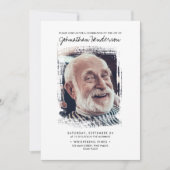 Invitation 2-Photo Célébration de la vie / Funérailles / Mémo (Devant)