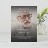 Invitation 2-Photo Célébration de la vie / Funérailles / Mémo (Debout devant)