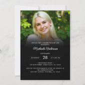 Invitation 2-Photo Célébration de la vie / Funérailles / Mémo (Devant)