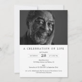 Invitation 2-Photo Célébration de la vie / Funérailles / Mémo (Devant)