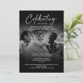 Invitation 2-Photo Célébration de la vie / Funérailles / Mémo (Debout devant)