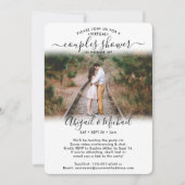 Invitation 2 Photo Couples virtuels Fête des mariées par cour (Devant)