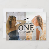 Invitation 2 Photo Double Graduation Party  (Devant)