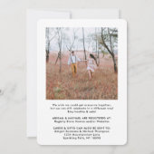 Invitation 2 Photo Drive By Modern Couples Fête des mariées (Dos)