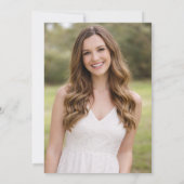 Invitation 2-Photo Elegant Minimalist Graduation Party |  (Dos)