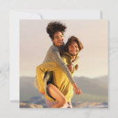 Invitation 2 Photo Elegant Signature Script Mariage Invitatio (Dos)