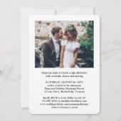 Invitation 2 Photo Enfin Célébration De Réception De Mariage (Dos)