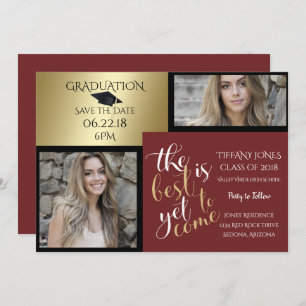 Invitation 2 PHOTO ET CHOISISSEZ VOTRE COULEUR Bourgogne