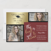 Invitation 2 PHOTO ET CHOISISSEZ VOTRE COULEUR Bourgogne (Devant)