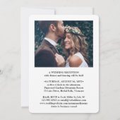 Invitation 2 Photo Fête de Mariage Éternelle Elopement Mariag (Dos)