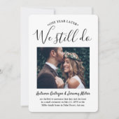 Invitation 2 Photo Fête du 1er Anniversaire Nous continuons d (Devant)