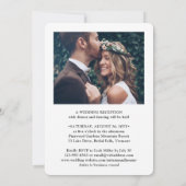 Invitation 2 Photo Heureusement Jamais après le Mariage du Pa (Dos)