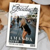 Invitation 2 Photo Moderne Magazine Couverture Graduation 202
