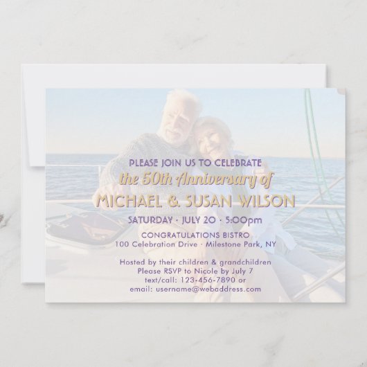 Invitation 2 Photo N'IMPORTE QUEL ANNÉE Anniversaire Soeurs P (Dos)