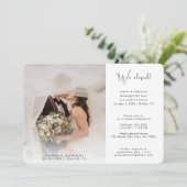 Invitation 2 Photo Nous nous sommes mariés Annonce Simple (Debout devant)