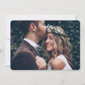 Invitation 2 Photo Wedding Reception Elegant Elopement Party (Dos)