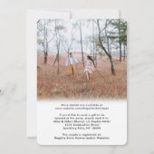 Invitation 2 Photos de couples virtuels pour enterrement de v (Dos)