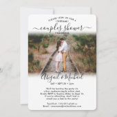 Invitation 2 Photos de couples virtuels pour enterrement de v (Devant)