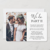 Invitation 2 Photos de la suite de la célébration de mariage  (Devant)