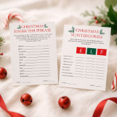 Invitation 2 Printable Christmas Games Scattegories Card