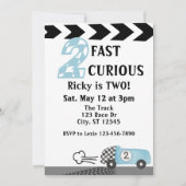 Invitation 2 Rapide 2 Curieux, Voiture de course 2e anniversa (Devant)